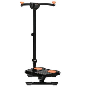 Foldable Ab Twister, Height Adjustable Twist Board with LCD Monitor, for Total Body Toning Workout