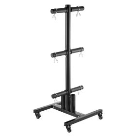 VEVOR Weight Plate Rack, Vertical Weight Plate Tree for 2-Inch Weight Plates, Standard Weight Plate Tree with Wheels