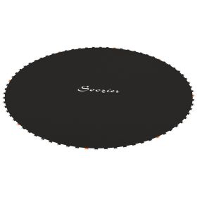 Trampoline Replacement Mat, Fits 12' Trampoline w/ 72 V-Hooks & 5.5" Springs (Spring & Frame not Included), Black
