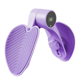 Thigh Exerciser Hip Trainer Inner Pelvic Floor Muscle Exercise Equipment with 3 Adjustable Resistance For Woman Postpartum Mother (Color: Purple, size: One size)